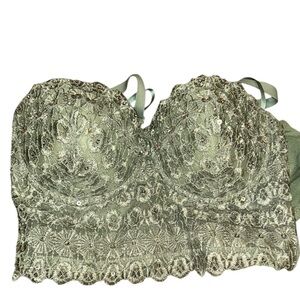 Windsor Green Lace Bra Intimates L